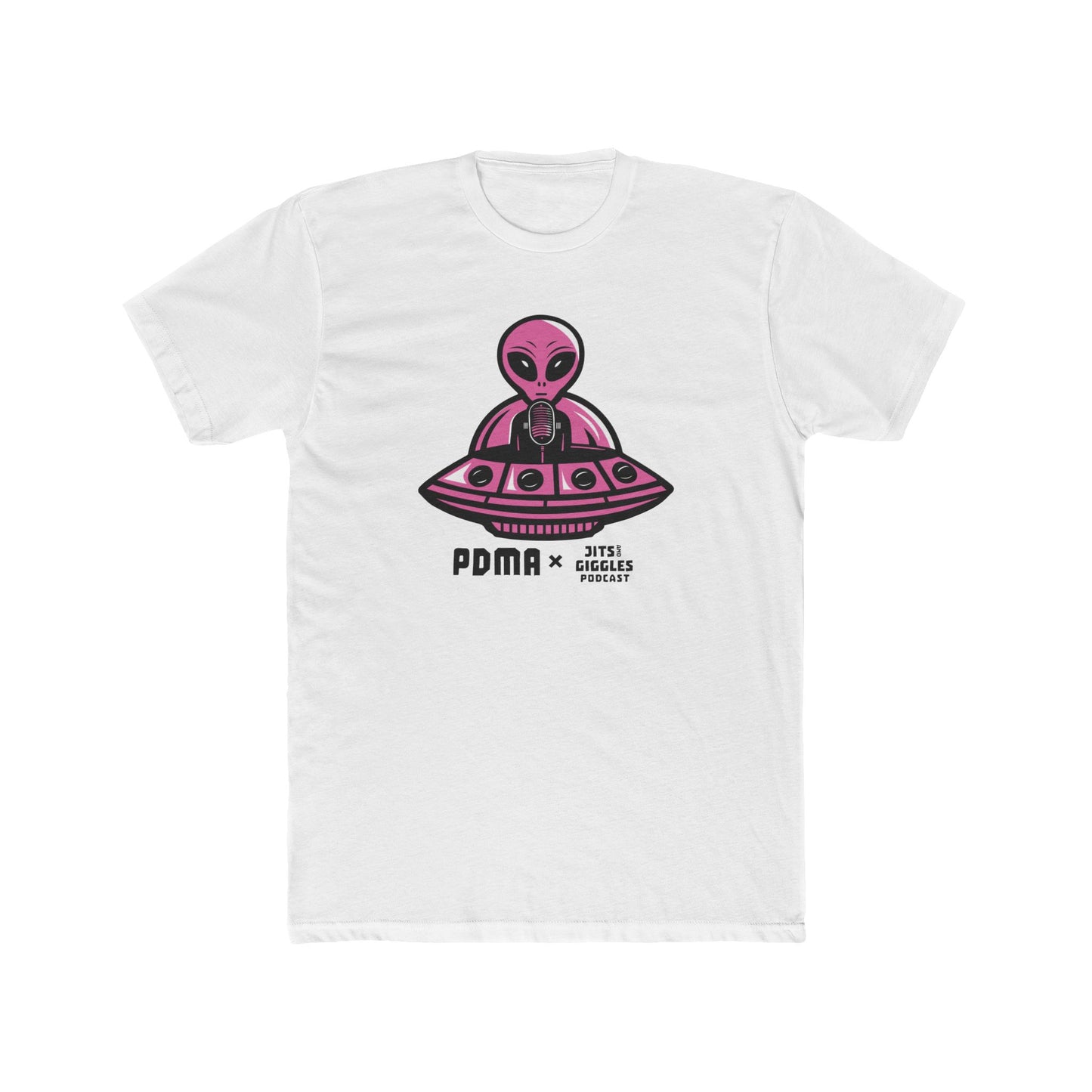 Pink Logo Tee - Jits and Giggles Podcast x PDMA Collab
