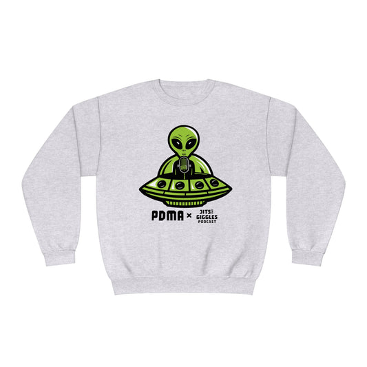 Green Logo Crewneck - Jits and Giggles Podcast x PDMA Collab