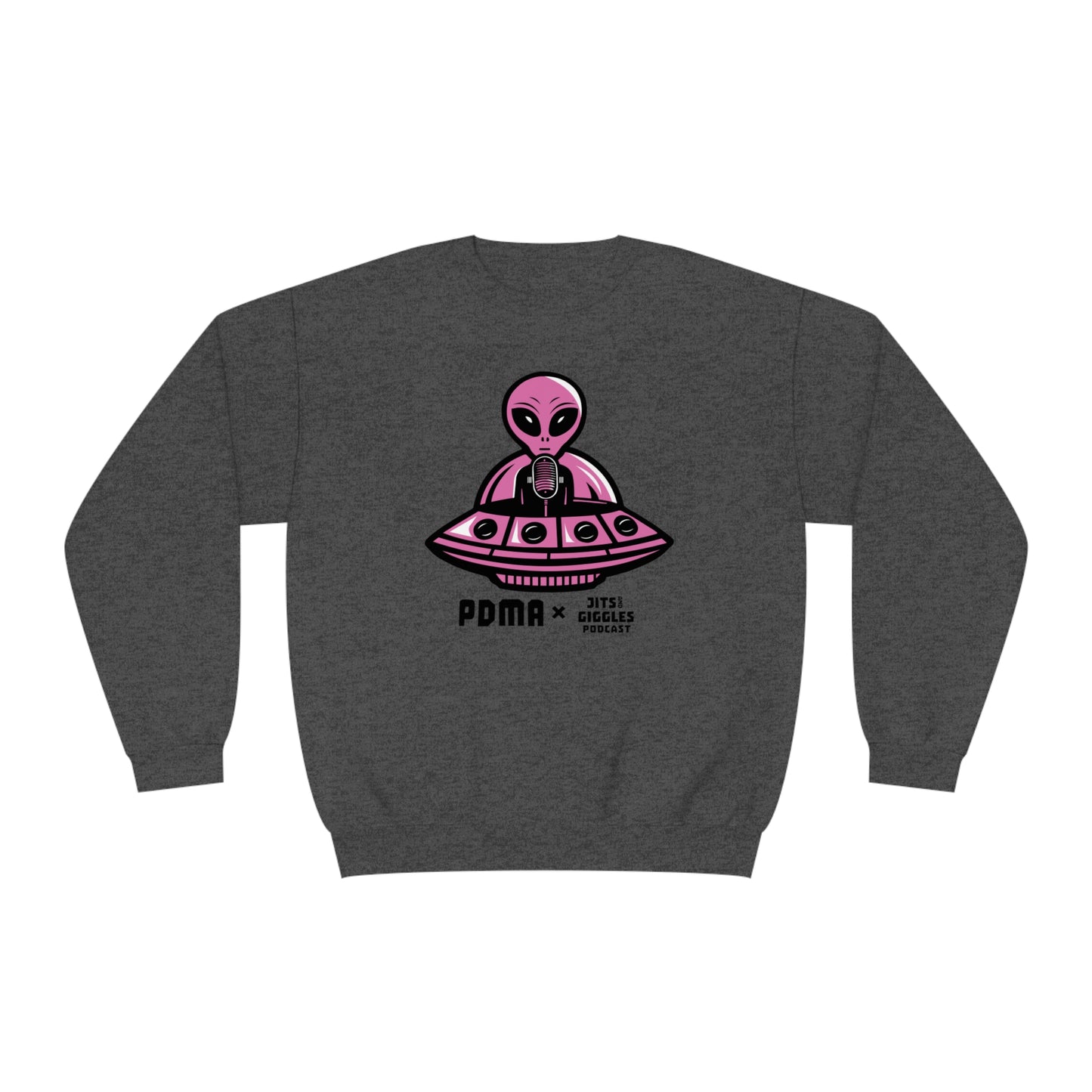 Pink Logo Crew Neck - Jits and Giggles Podcast x PDMA Collab