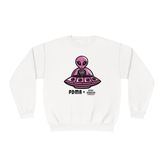 Pink Logo Crew Neck - Jits and Giggles Podcast x PDMA Collab